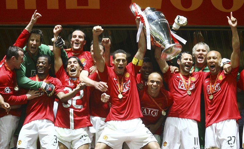 Cristiano Ronaldo, Rooney, Ferdinand và Vidic góp phần đưa MU trở lại đỉnh cao Champions League. 