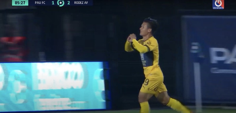 Bàn thắng tại Pau FC là dấu mốc đặc biệt trong hành trình xuất ngoại của Nguyễn Quang Hải. 